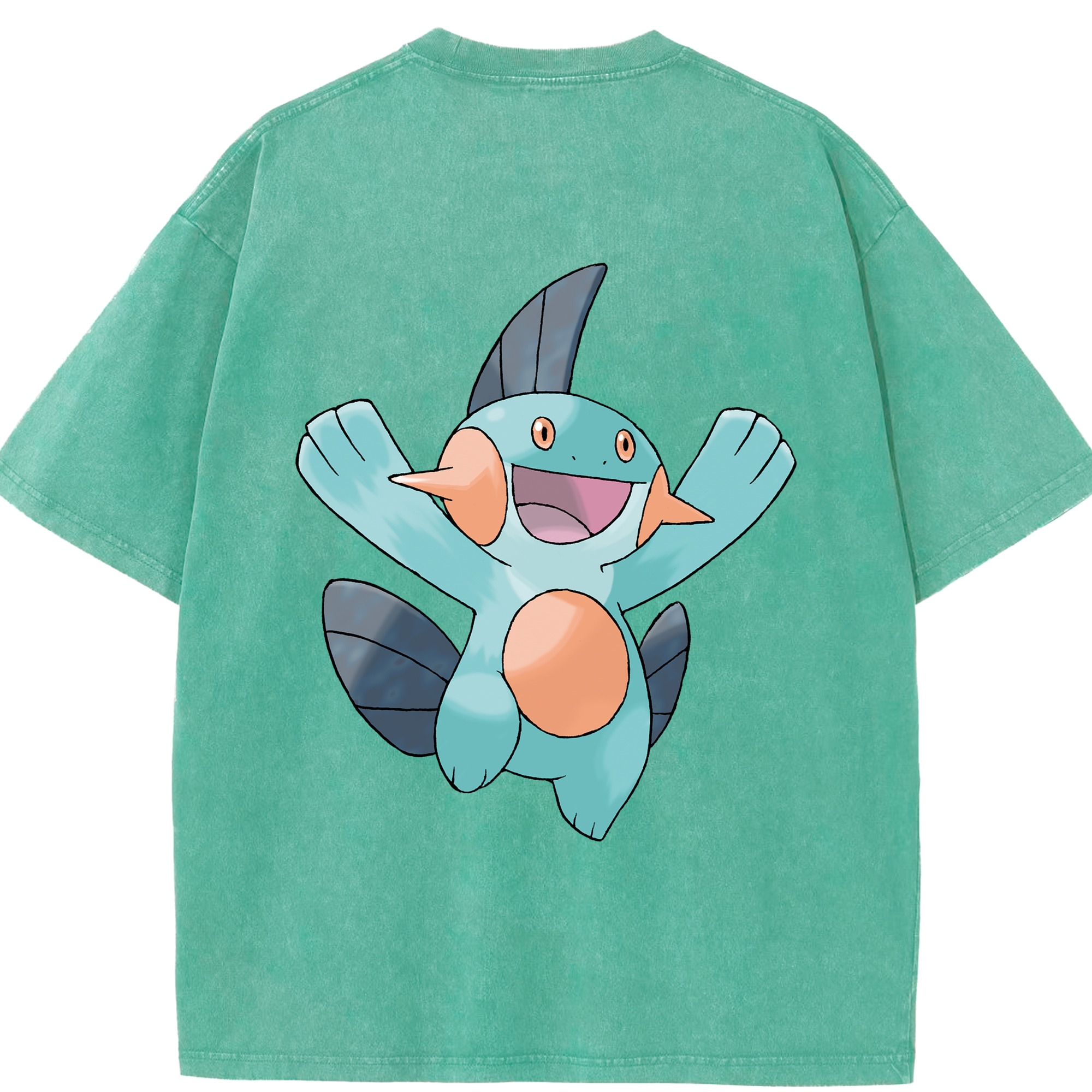 （画像用） ポケットモンスター Pokémon 綿100% ヴィンテージ風 半袖Tシャツ（背面プリント）